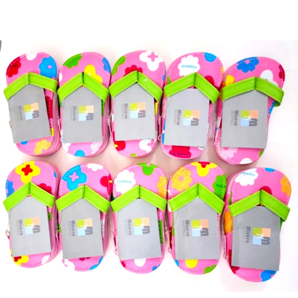 10 pk / 4 Pc Travel Nail Set: Clippers, Scissors, File, Tweezer PINK FLIP FLOP